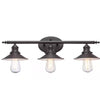 Hampton Bay HD-8003 BZ 25" Lámpara de Tocador Bronce Glenhurst 3 Luces | MiOfertas