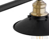 Hampton Bay 20514 BK-BR 34" Lámpara Tocador Industrial Farmhouse Negro/Latón | MiOfertas