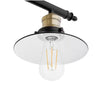 Hampton Bay 20514 BK-BR 34" Lámpara Tocador Industrial Farmhouse Negro/Latón | MiOfertas