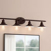 Hampton Bay 20514 BR 34" Lámpara de Tocador Industrial Farmhouse Bronce | MiOfertas