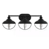 Hampton Bay DSHD19575V 28.5" Lámpara de Tocador 3 Luces Negro Mate | MiOfertas