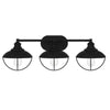 Hampton Bay DSHD19575V 28.5" Lámpara de Tocador 3 Luces Negro Mate | MiOfertas