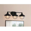 Hampton Bay DSHD19575V 28.5" Lámpara de Tocador 3 Luces Negro Mate | MiOfertas