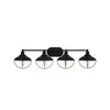 Hampton Bay DSHD19575V1 38.5" Lámpara de Tocador 4 Luces Negro Mate | MiOfertas
