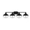 Hampton Bay DSHD19575V1 38.5" Lámpara de Tocador 4 Luces Negro Mate | MiOfertas
