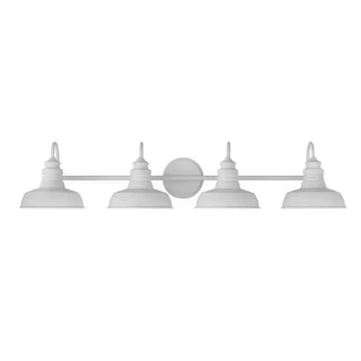 Hampton Bay HB3674-337 38" Lámpara de Tocador Elmcroft Estilo Granja Blanca | MiOfertas