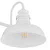 Hampton Bay HB3674-337 38" Lámpara de Tocador Elmcroft Estilo Granja Blanca | MiOfertas