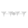 Hampton Bay HB3674-337 38" Lámpara de Tocador Elmcroft Estilo Granja Blanca | MiOfertas