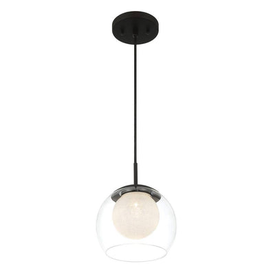 Home Decorators Collection 25198 Melinda 40-Watt LED Mini Colgante Carbón