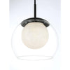 Home Decorators Collection 25198 Melinda 40-Watt LED Mini Colgante Carbón