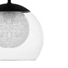 Home Decorators Collection 25198 Melinda 40-Watt LED Mini Colgante Carbón
