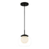 Home Decorators Collection 25198 Melinda 40-Watt LED Mini Colgante Carbón
