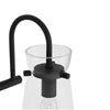 Hampton Bay DSHD19576V2 31" Lámpara de Tocador Negra Mate 4 Luces Vinton Place | MiOfertas