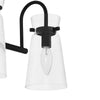 Hampton Bay DSHD19576V2 31" Lámpara de Tocador Negra Mate 4 Luces Vinton Place | MiOfertas