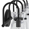 Hampton Bay DSHD19576V2 31" Lámpara de Tocador Negra Mate 4 Luces Vinton Place | MiOfertas
