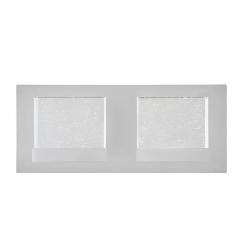 Alberson 12.2 in. W 2-Light Chrome Integrated LED Bathroom Vanity Light Bar - 1006356373