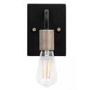 Northvale 4 in. 1-Light Matte Black Industrial Bathroom Vanity Light - 1006360239