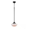 Hampton Bay KFN8901AS-01/BR 1-Luz Bronce Mini-Colgante Vidrio Esmerilado | MiOfertas