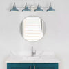 Hampton Bay Elmcroft 38" 4-Luces Luz de Tocador Rustico Niquel Cepillado Azul Pizarra HB3674-339