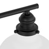 Home Decorators Collection 65198 24" Lámpara de Tocador 3 Luces Negro | MiOfertas
