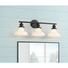 Home Decorators Collection 65198 24" Lámpara de Tocador 3 Luces Negro | MiOfertas