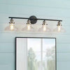 Home Decorators Collection 65201 37" Lámpara de Tocador Bronce Aceitado 4 Luces | MiOfertas