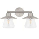 Northmoore 18.9 in 2-Light Brushed Nickel Farmhouse Bathroom Vanity Light - 1006485788