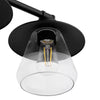Hampton Bay 65173 26" Lámpara de Tocador Negra Estilo Granja 3 Luces | MiOfertas