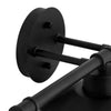 Hampton Bay 65173 26" Lámpara de Tocador Negra Estilo Granja 3 Luces | MiOfertas