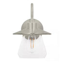 Northmoore 8 in. 1-Light Brushed Nickel Farmhouse Bathroom Vanity Light - 1006493260