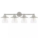 Northmoore 34 in. 4-Light Brushed Nickel Farmhouse Bathroom Vanity Light - 1006493332
