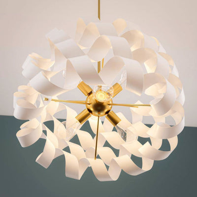 Manor Brook MB00417WH Lámpara Colgante Mariana Blanca 6 Luces | MiOfertas