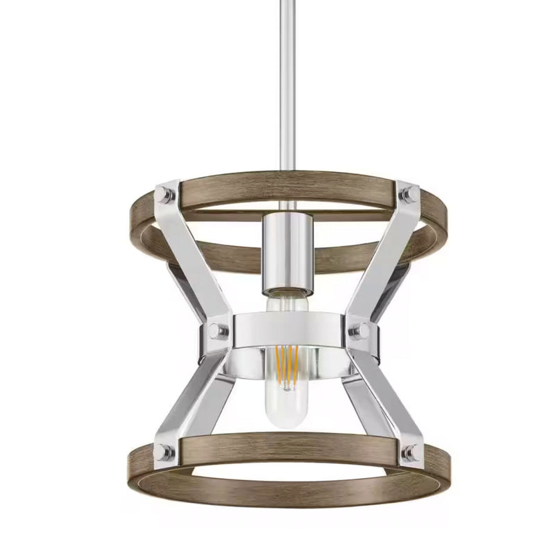 Hampton Bay HB3686-326 Lámpara Colgante Mini Níquel Pulido | MiOfertas