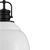 Home Decorators Collection 20190724117WHBK 13" Lámpara Colgante Estilo Granja Blanco y Negro | 20190 | MiOfertas