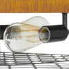 Hampton Bay 33883-HBDW Lámpara de Techo Heather Glen 4 Luces Jaula Madera Oscura | MiOfertas
