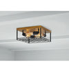 Hampton Bay 33883-HBDW Lámpara de Techo Heather Glen 4 Luces Jaula Madera Oscura | MiOfertas