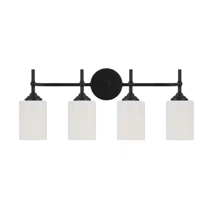 Ayelen 25 in. 4-Light Black Vanity Light - 1006712517