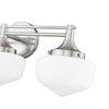 Home Decorators Collection HDLI002 22.20" Lámpara de Tocador Níquel Cepillado 3 Luces | MiOfertas