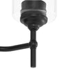 Home Decorators Collection 39343-HBBC Lámpara de Tocador Ayelen Negra 25" con 4 Luces y Vidrio Trans | MiOfertas