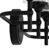 Home Decorators Collection 39343-HBBC Lámpara de Tocador Ayelen Negra 25" con 4 Luces y Vidrio Trans | MiOfertas