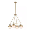 Home Decorators Collection 43779-HBO Lámpara Colgante Palla Dorada 4 Luces | MiOfertas