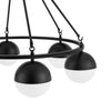 Home Decorators Collection 43780-HBB Lámpara de Araña Palla 6 Luces Globo Negro | MiOfertas