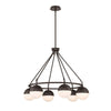 Home Decorators Collection 43780-HBB Lámpara de Araña Palla 6 Luces Globo Negro | MiOfertas