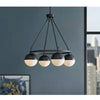 Home Decorators Collection 43779-HBB Palla Lámpara Colgante 4 Luces Globo Negro | MiOfertas