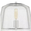 Home Decorators Collection HB3697-326 Lámpara Colgante Níquel Pulido con Pantalla de Vidrio Ahumado | MiOfertas