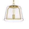 Home Decorators Collection HB3697-338 Lámpara Colgante Oro Cepillado 1 Luz con Pantalla de Vidrio Ah | MiOfertas