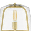 Home Decorators Collection HB3697-338 Lámpara Colgante Oro Cepillado 1 Luz con Pantalla de Vidrio Ah | MiOfertas