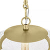 Home Decorators Collection HB3697-338 Lámpara Colgante Oro Cepillado 1 Luz con Pantalla de Vidrio Ah | MiOfertas