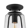 Home Decorators Collection HB3698-05 7" Lámpara Techo Semihundida Negra Moderna | MiOfertas