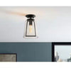 Home Decorators Collection HB3698-05 7" Lámpara Techo Semihundida Negra Moderna | MiOfertas